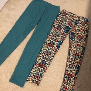 2 pairs of LuLaRoe leggings